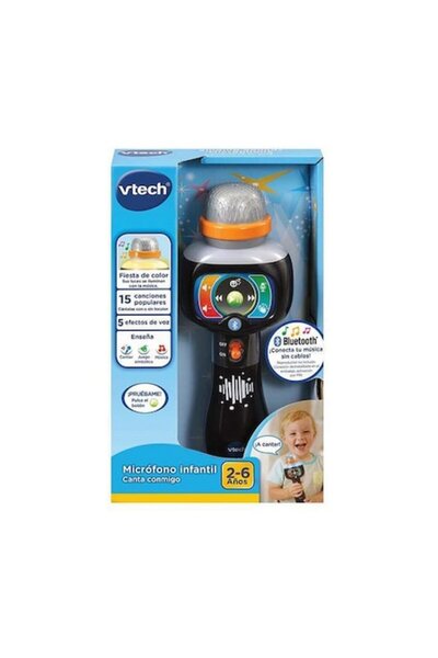 VTech Baby Microfon Karaoke Vtech Cântă cu mine, jucărie muzicală, 3 baterii
