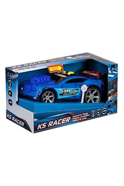 OEM Toy racing car, blue, with lights and sounds, batteries included