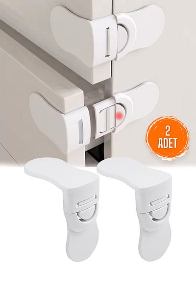 Fresh Moon Child Drawer Lock 2 Pieces Cabinet Window Door Baby Safety Lock Apparatus Multipurpose Safety Clip