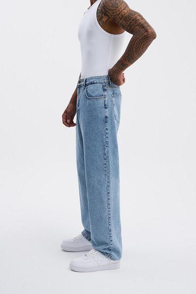 Machinist Men's Relaxed Baggy Jean Light Blue Trousers