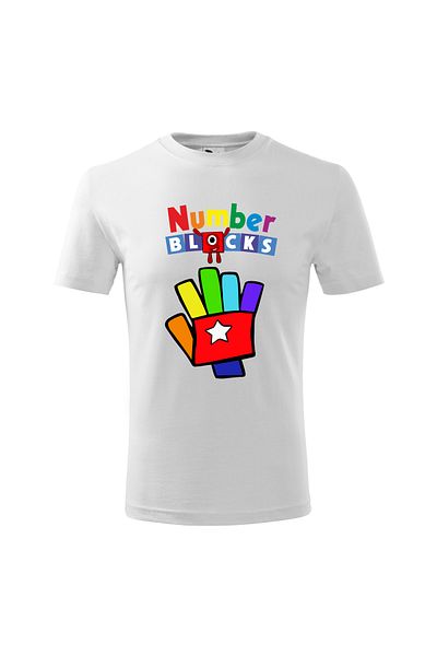 Malfini Tricou personalizat, "Numberblocks 4"