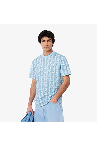 Lacoste تيشيرت قطني بنقشة مونوغرام - TH2831-00-HI0
