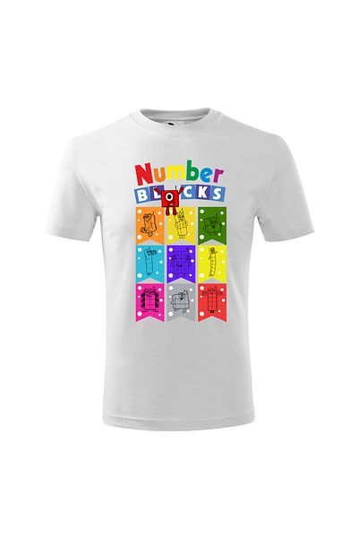 Malfini Tricou personalizat, "Numberblocks 5", 6 ani