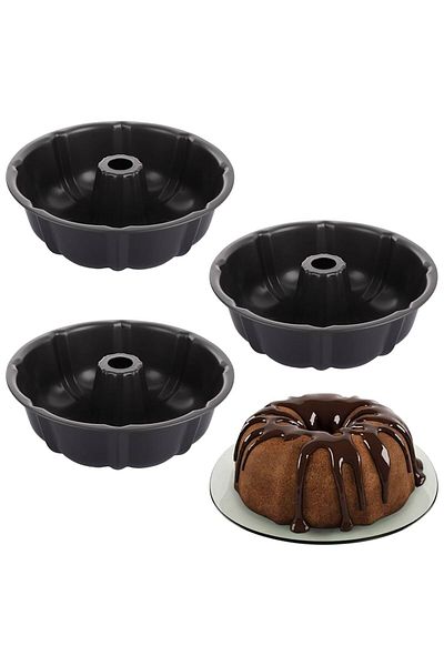 Generic 3-piece carbon steel cake pan