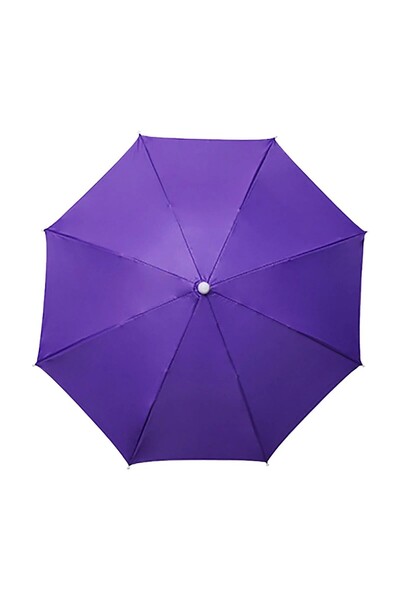 Flippy Head Umbrella, Flippy, Diameter 69 cm, Adjustable Head Strap, UV/Rain Protection, Purple