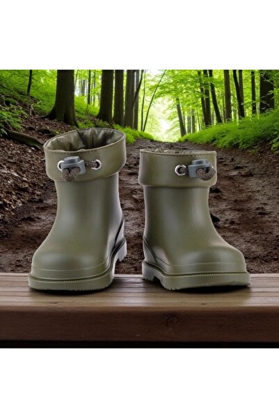 IGOR W10257 bimbi euri haki , unisex çocuk yağmur botu , kaymaz taban , su geçirmez