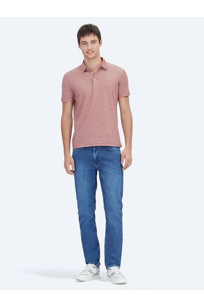 Kip Tile Polo Neck 100% Cotton T-Shirt
