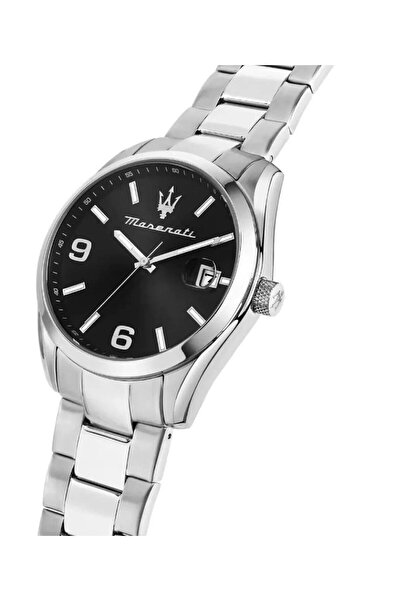 maserati watch ATTRAZIONE 43MM 3H BLACK DIAL BR SS R8853151007