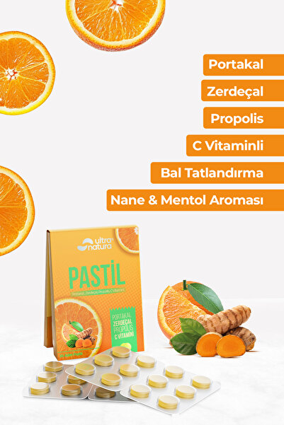 ultranatura Portakal Aromalı C Vitamini Boğaz Pastili - 24 Adet