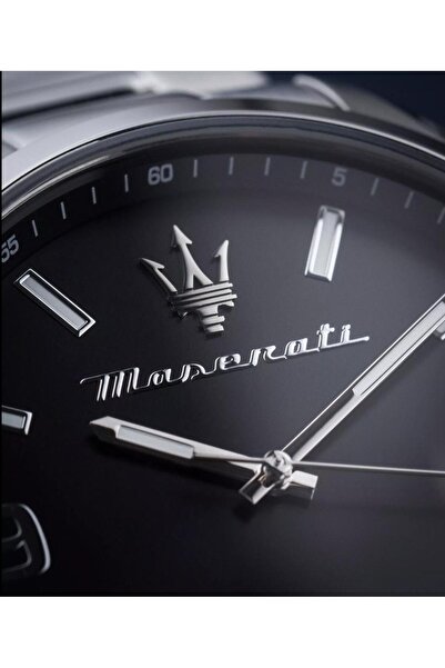 maserati watch ATTRAZIONE 43MM 3H BLACK DIAL BR SS R8853151007