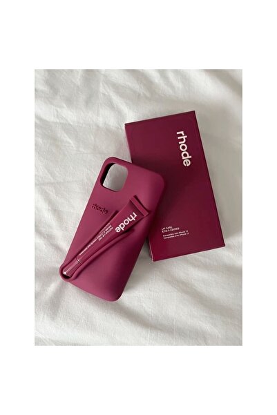 BONJUX rhode IPHONE 16 Ruj Bölmeli Silikon Kılıf