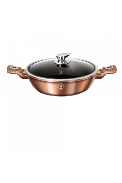 Berlinger Haus Rose Gold Metallic Line Pot with Lid 28 cm Berlinger Haus BH 1...