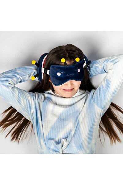 Relaxeazzz وسادة سفر للأطفال وقناع للعين - Adorabugs Ladybird