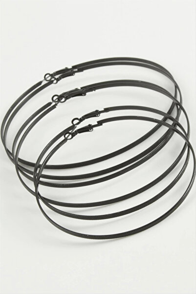 Eco Lounge Dotted Metal Hoop Earrings 6 Pieces
