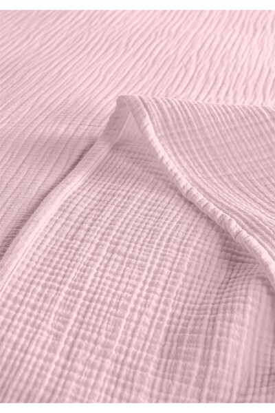 Evim 100% Natural Cotton 4 Layer Muslin Luxury Single Pique Set Pink 160X230Cm
