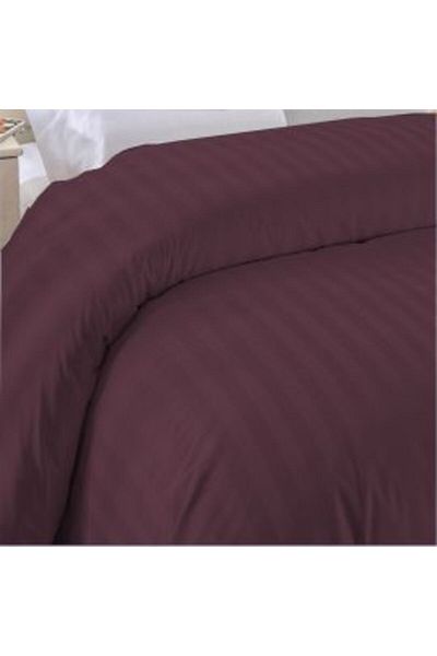 HomePuls Cearsaf de pilota 2 persoane Damasc Bumbac 100% tip Hotel cu dunga 1 cm, 160 x 220 cm, Mov