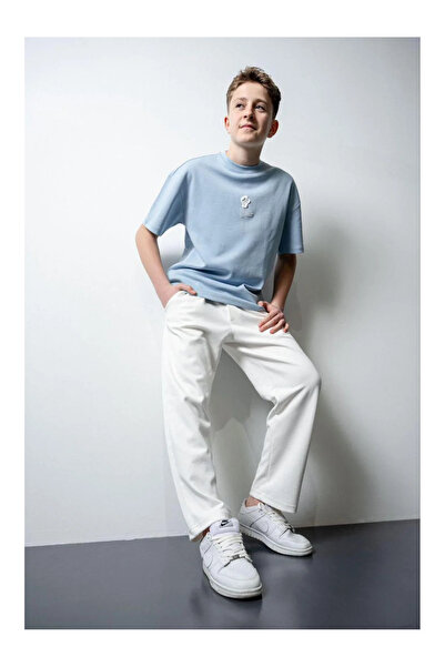 QUEEN KİDS تي شيرت للأولاد من كوين كيدز 7726 باللون الأزرق