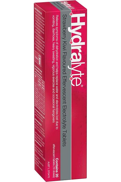 HYDRALYTE Effervescent Electrolyte Tablets by - Strawberry Kiwi Flavor (20 Doses)