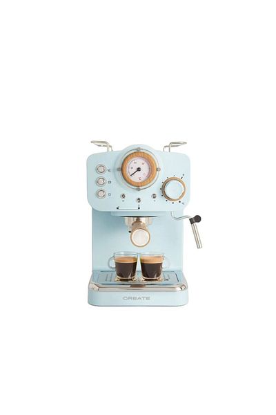 Create Espressor manual retro, CREATE, Thera Retro, albastru pastel