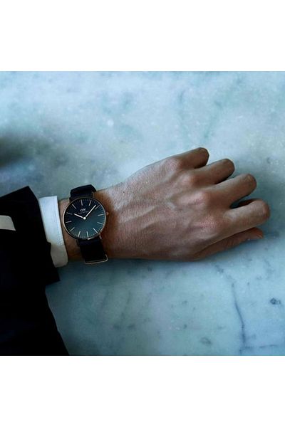 Daniel Wellington Cuarț negru pentru bărbați