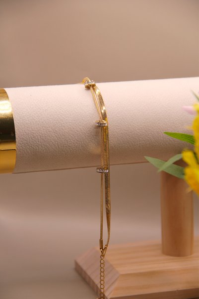 assa accessories 316L Steel Gold Plated Bracelet Stainless – Tarnish and Water Resistant