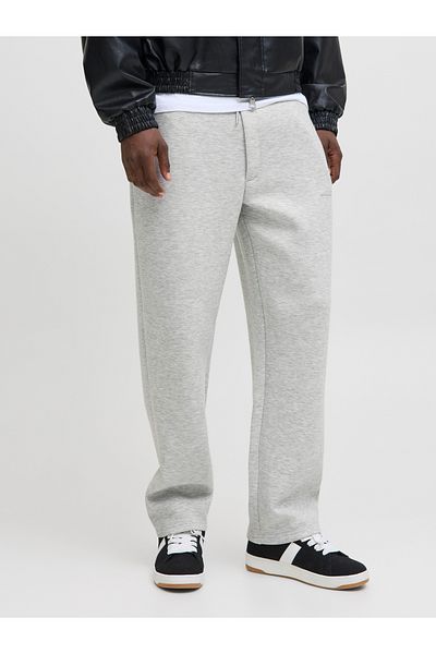 Jack & Jones Jack Jones Jpstkarl Scuba Sweat Pantaloni Ln Pantaloni de sport gri pentru bărbați 12283592-05