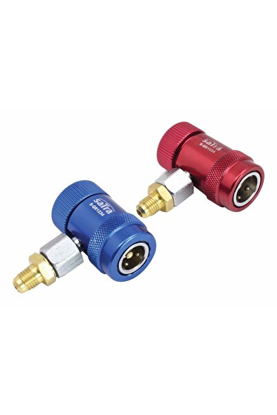 ASTA POLAND SET CUPLA RAPIDA CU ROBINET SI ADAPTOR R1234YF PENTRU APARATE DE CLIMA 90 GRADE