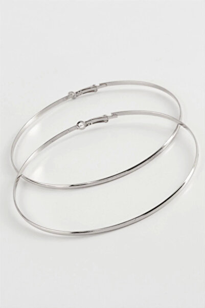 Eco Lounge Plain Metal Hoop Earrings 8-9-10 cm