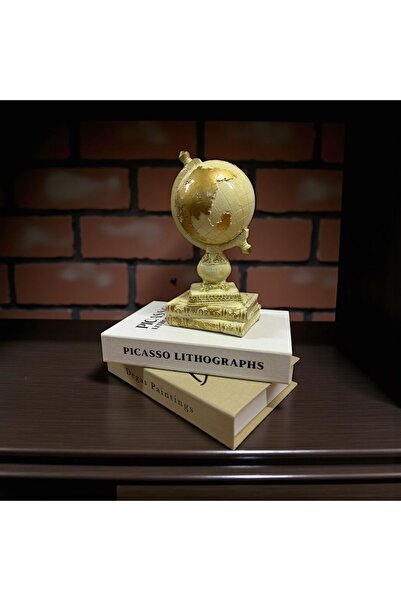 NariHome Dekoratif Kitaplı Dünya Heykel Biblo