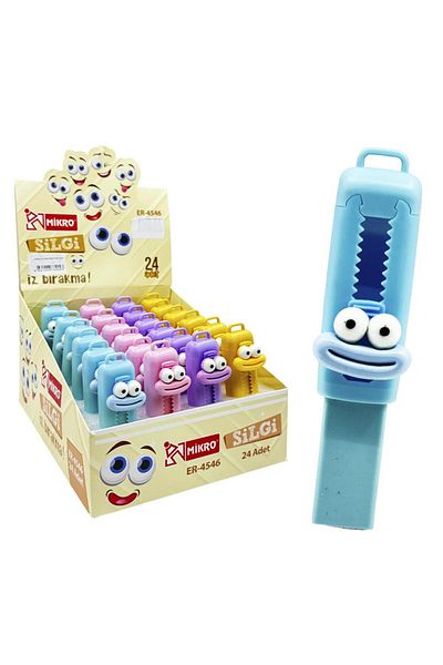Mikro Smile Face Max Sliding Eraser (Er-4546)