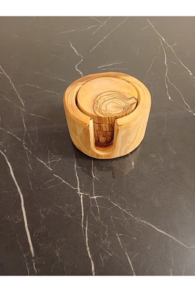 oliveforestwood Coaster (Olive Tree)