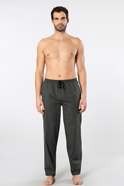 Cacharel Ekoseli Cepli Alt Pijama, %95 pamuk %5 likralı