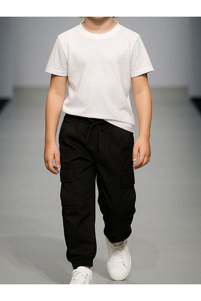 Zekids Boy's Bellows Pocket Trousers