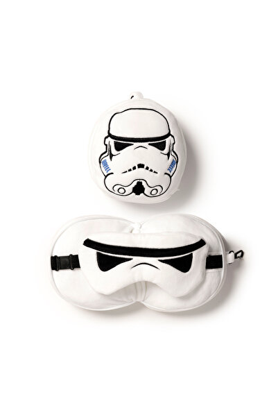 Relaxeazzz Çocuk Seyahat Yastığı ve Göz Maskesi-The Original Stormtrooper Shaped