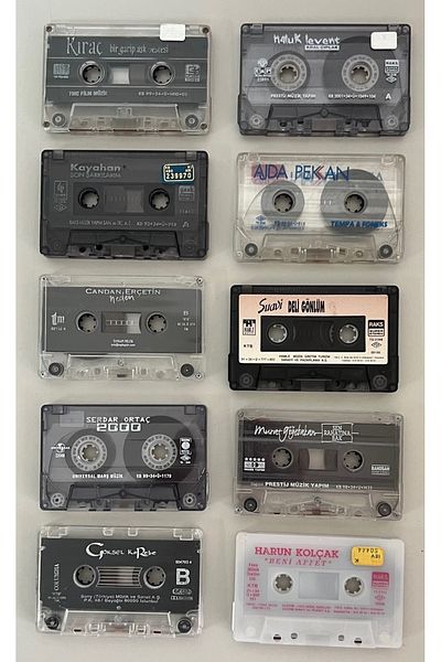 Raks 10 Turkish Cassette Lot Without Carton (Kıraç, Serdar Ortaç, Ajda, Kayahan, Suavi, Nilüfer)