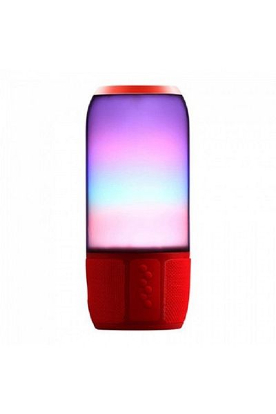 KlaussTech Illuminated Bluetooth Speaker 3W USB/MSD/AUX - Red