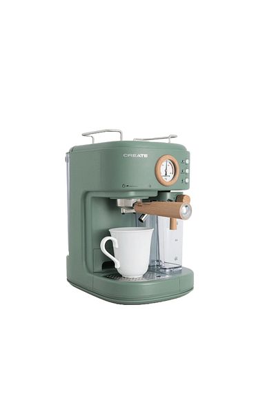 Create Retro semi-automatic espresso machine, CREATE, Thera Retro Pro, sage