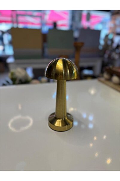 ÇIRPAN EV ALTIN MANTAR MODEL LEDLİ MASA LAMBASI 21CM