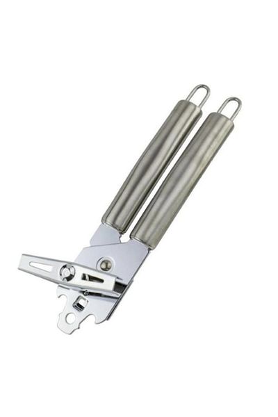 Flo Can Opener, Stainless Steel, Ergonomic, Gray