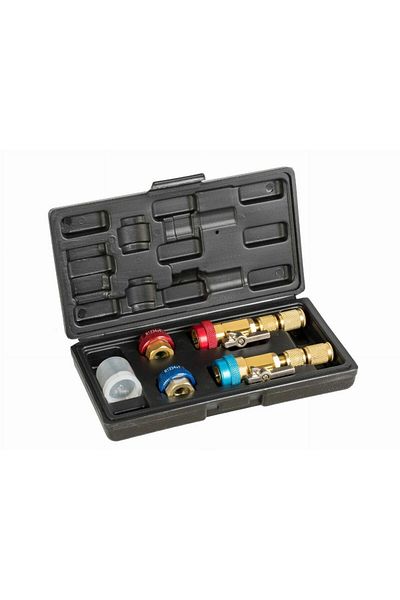 tip top QUICK COUPLING SET WITH VALVE FOR R1234YF AND R134A AIR CONDITIONING