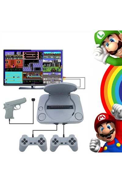 Blasko Consola Jocuri Retro Super Mario, 2 Gamepad-uri, Adaptor AV TV, 400 Jocuri Incluse