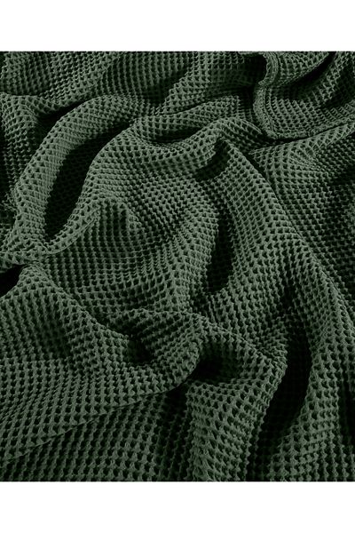 destinyhometex Waffle Pattern Fringeless Sofa Cover/Tv Blanket 100X200Cm
