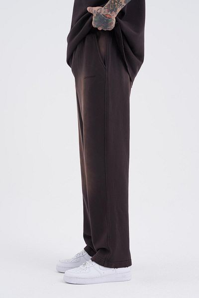 Machinist Men's Special Washed Baggy Brown Sweatpants