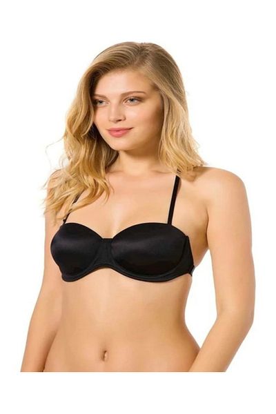MİSS AYZA İÇTEN GELEN ŞIKLIK Missayza Lilian Halter Back Straps Transparent No Padding Strapless Bra