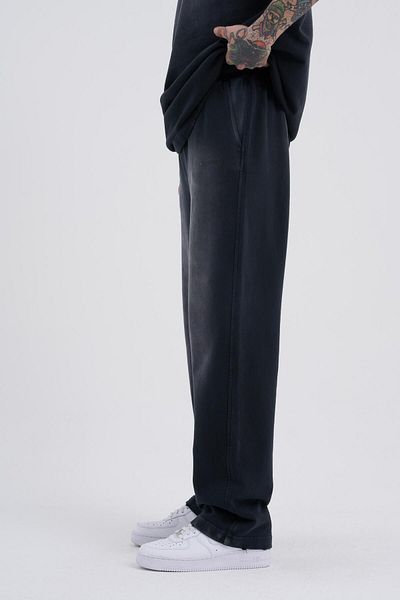 Machinist Men's Special Washed Baggy Black Sweatpants