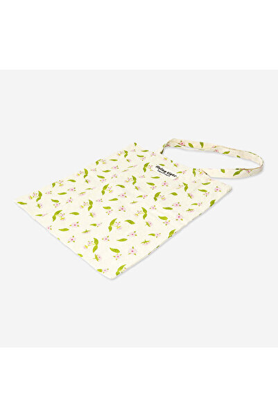 Flying Tiger Copenhagen Kiraz Çiçeği Desenli Pembe Bez Çanta