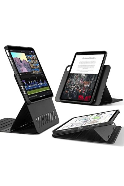 WOW Husă compatibilă cu iPad Air 4 2020/Air 5 2022/Air 11 2024/Air 11 2025, J44, Plastic, Negru intens