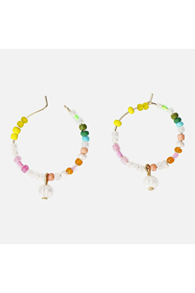 Flying Tiger Copenhagen İncili Boncuk Detaylı Küçük Halka Küpe