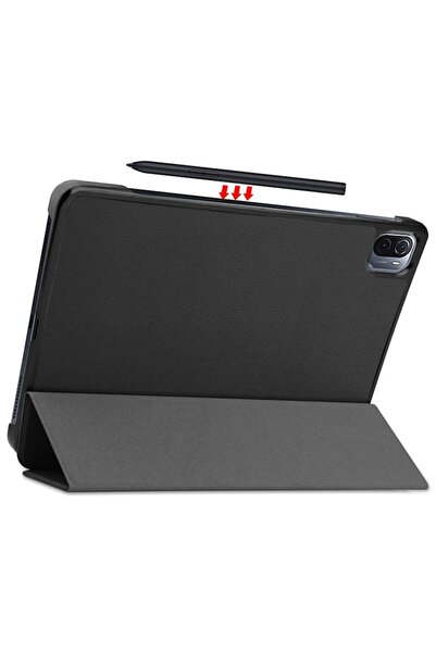 WOW Case compatible with Xiaomi Pad 5/5 Pro 2021 11 inch, P52, Nano Fiber, Pitch Black