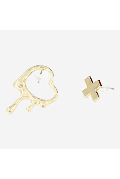 Flying Tiger Copenhagen Gold Kalpli 4'lü Küpe Seti